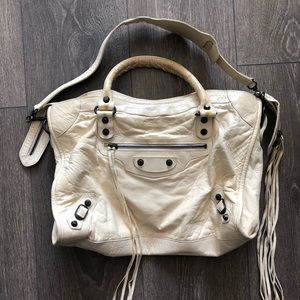 Balenciaga Classic City Bag in Cream